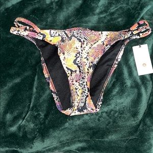 Snakeskin bikini bottoms